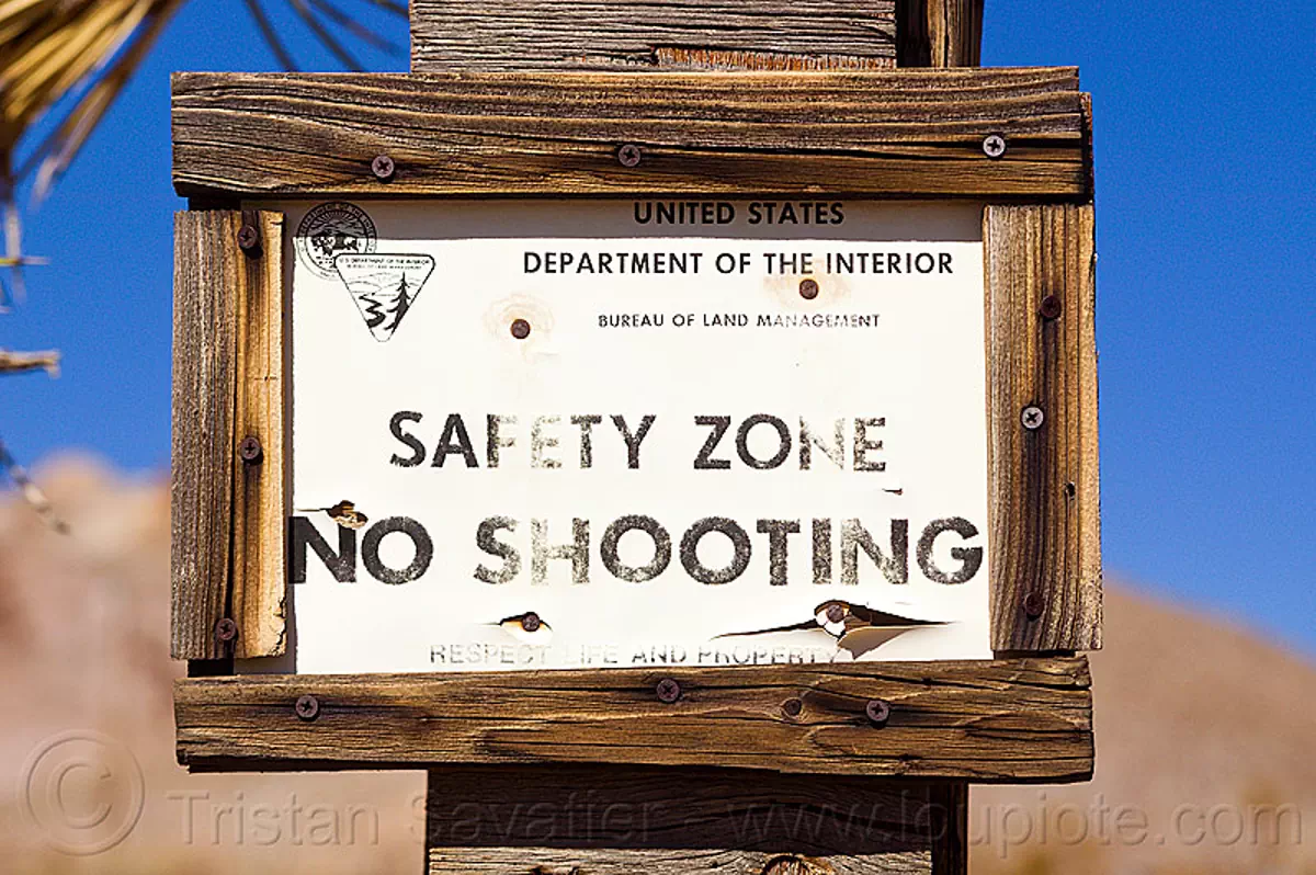 safety zone, no shooting, gun law