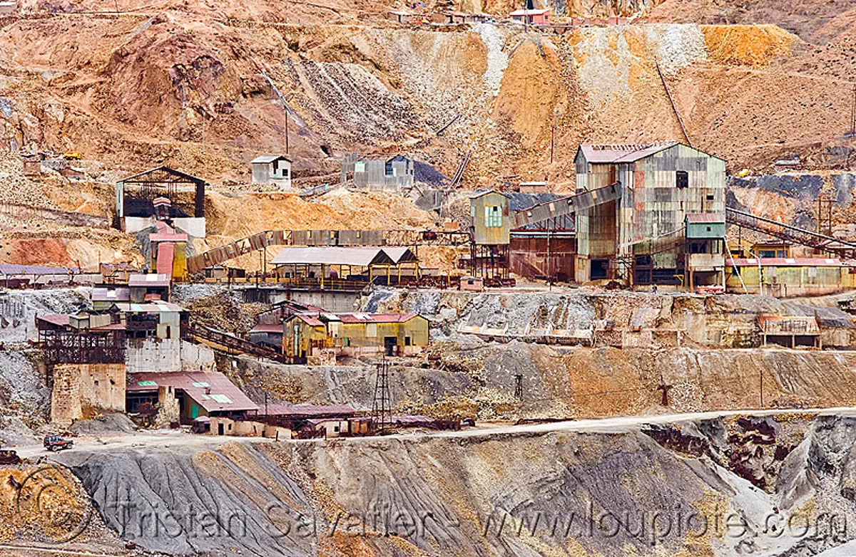 silver mines on the cerro rico, potosi, bolivia