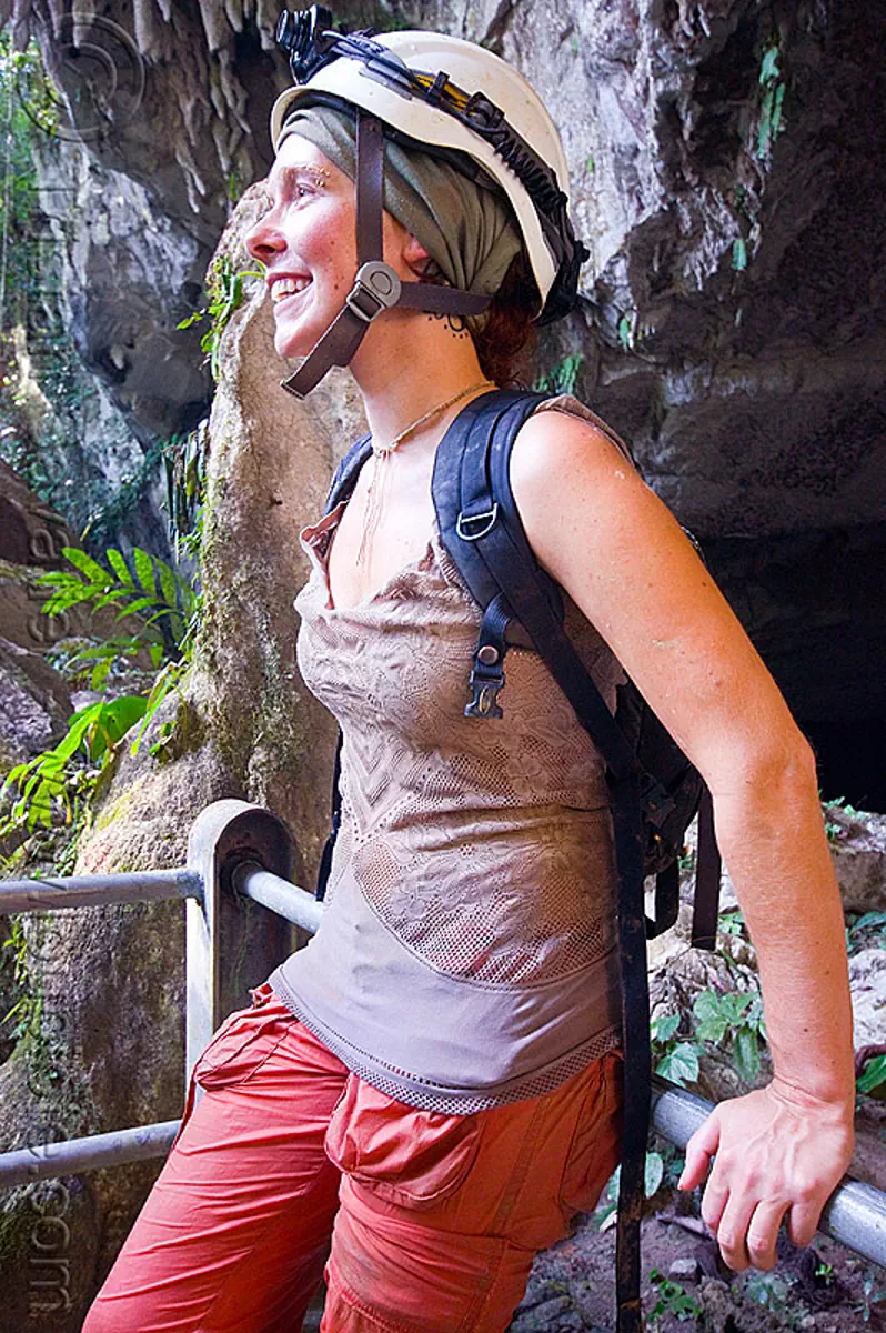 spelunker - clearwater cave (borneo), borneo, caver, caving, clearwater cave system, clearwater connection, gunung mulu national park, malaysia, natural cave, spelunker, spelunking, woman