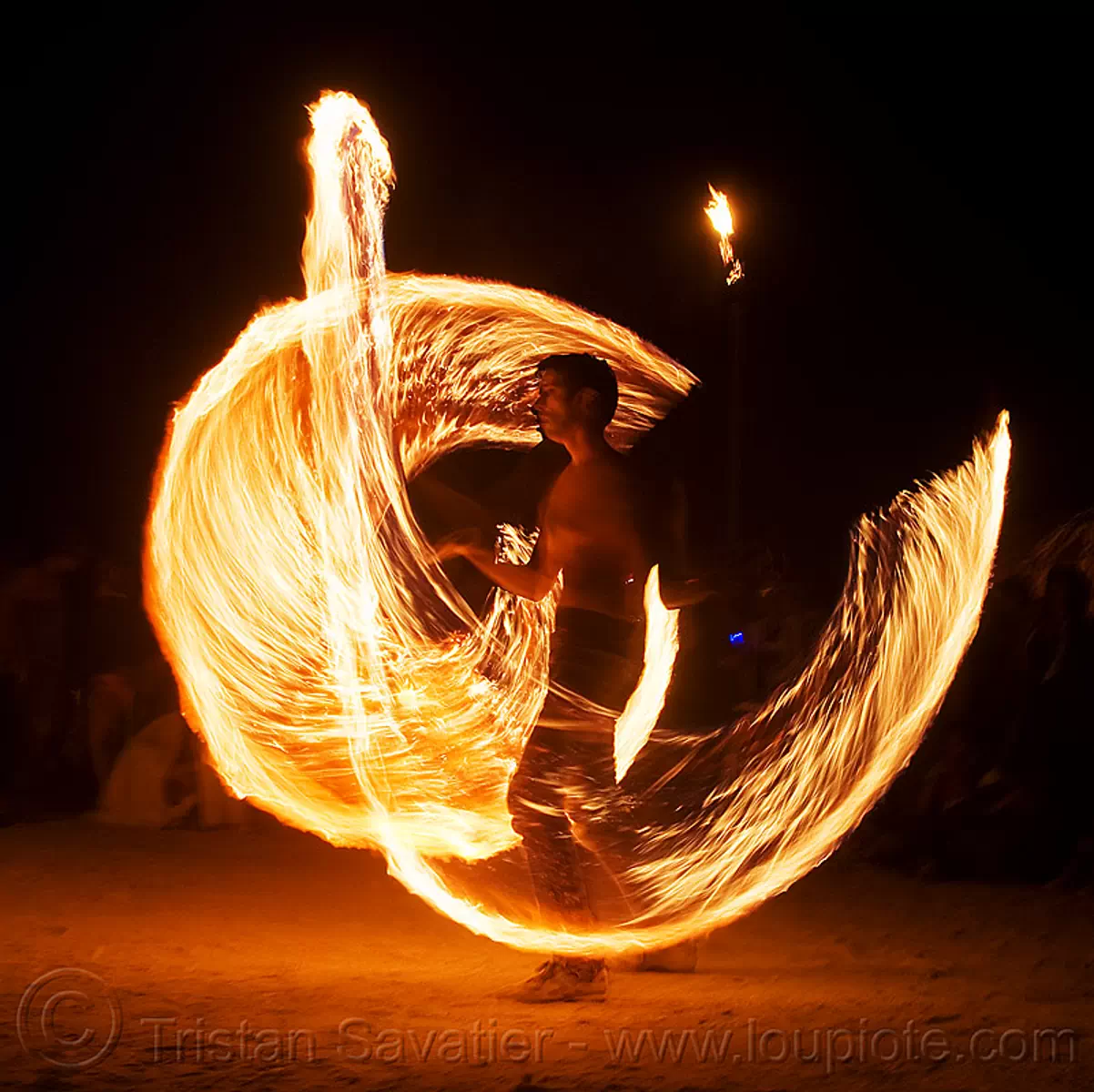 spinning fire ropes