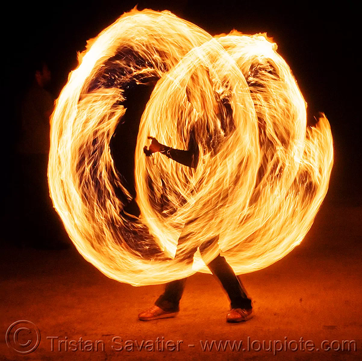 spinning fire ropes