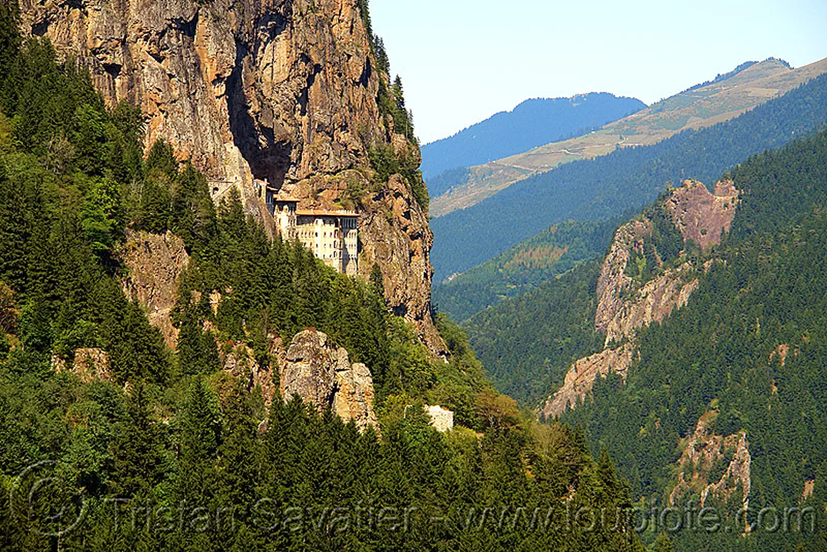 sumela monastery (turkey), byzantine, cliff, mountain, orthodox christian, sumela, sümela monastery, trabzon, v-shaped valley