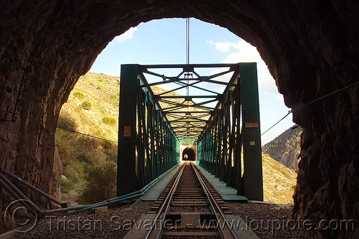 train tunnel and bridge