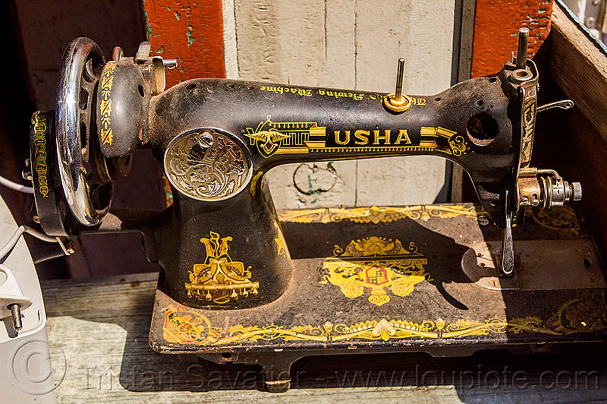 usha sewing machine (india), crank sewing machine, india, usha