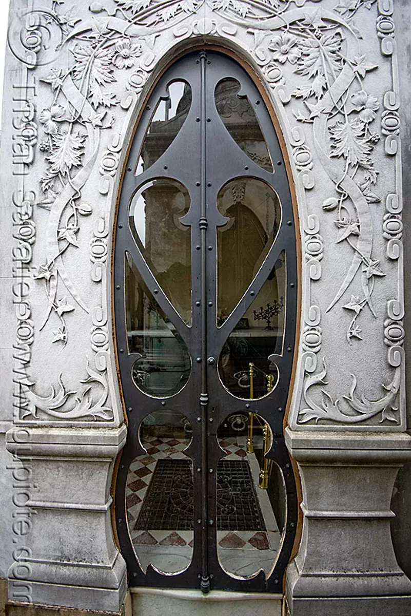 Art Nouveau Tomb Door - Recoleta Cemetery (Buenos Aires)