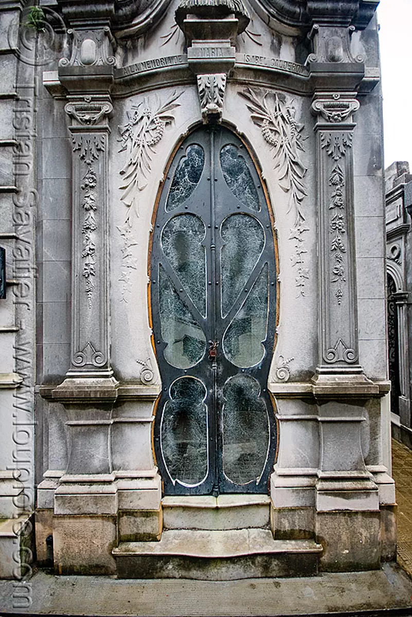 Art Nouveau Tomb Door - Recoleta Cemetery (Buenos Aires)
