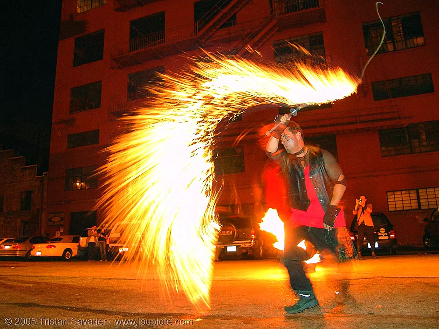 Fire Whip - Fire Performer (San Francisco)