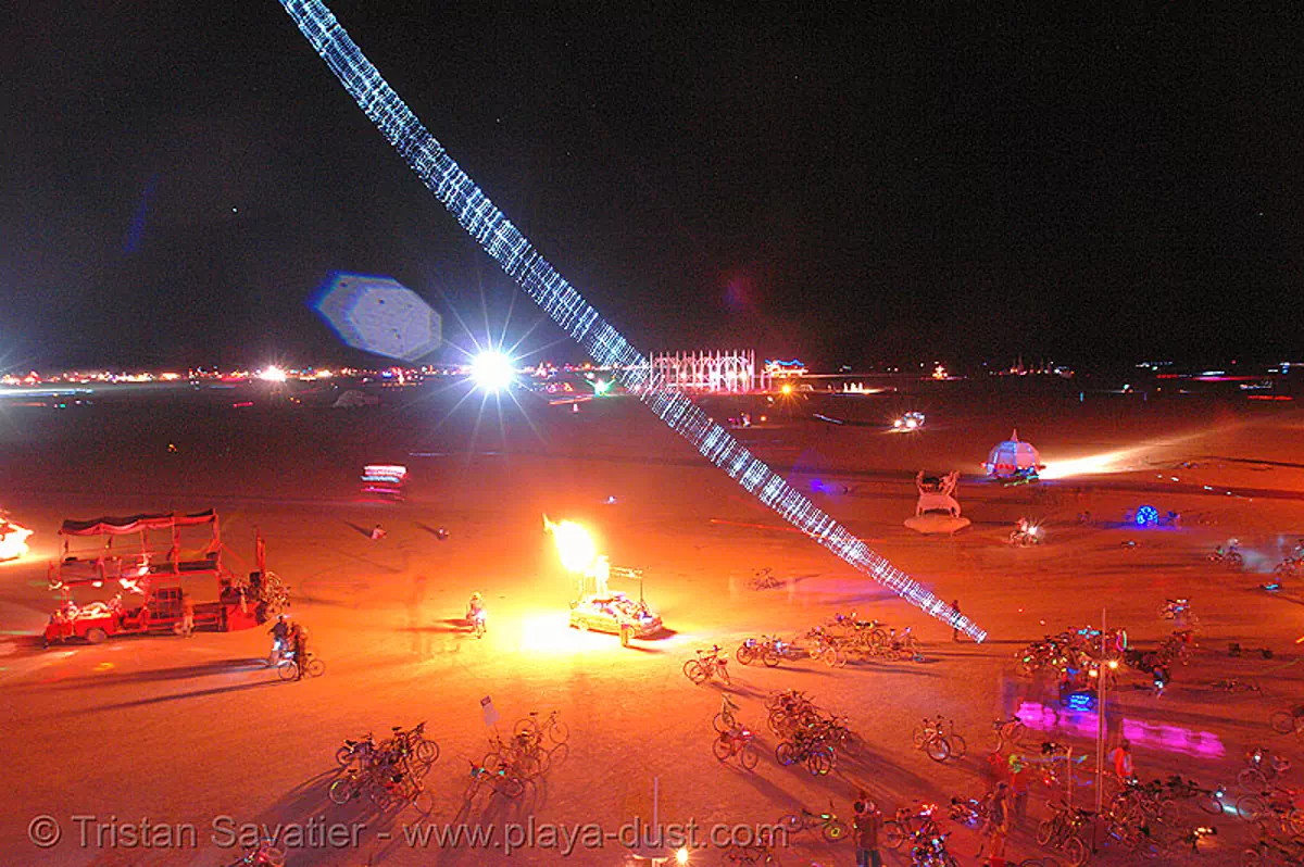 Playa from above - Burning Man 2006