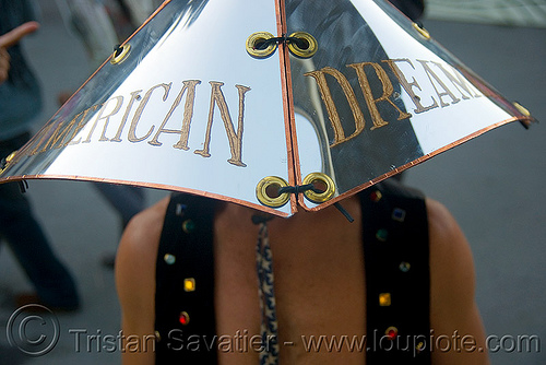 american dream - hat - metal - burning man decompression, dream:, guy, hat, man