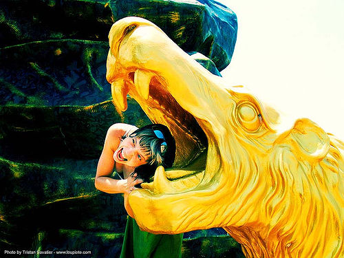 and-golden-lion - anke-rega, cross-processed, golden color, hindu, hinduism, woman