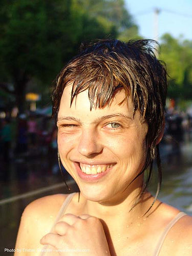 anke rega - chiang mai - songkran festival (thai new year) - thailand, chiang mai, soaked, songkran, thai new year, wet, woman, สงกรานต์, เชียงใหม่