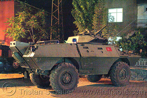 armored vehicle - turkish police - kurdistan, afv, amphibious personnel carrier, apc, armored car, armored fighting vehicle, armored vehicle, armoured car, army, kurdistan, law enforcement, midyat, military, night, turkish police