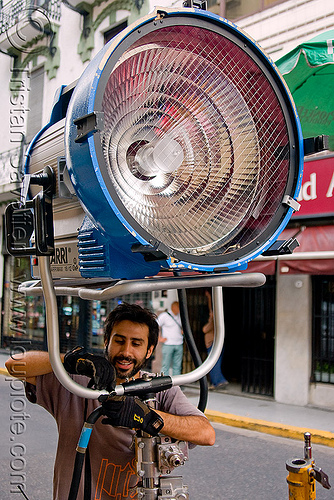 arri arrimax 18/12 movie lighting - floodlight, argentina, arri, arrimax, buenos aires, floodlight, hmi light, lighting, man, technician