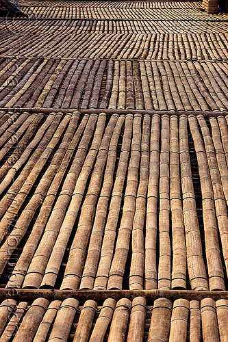 bamboo walkway - annah rais longhouse (borneo), annah rais, bamboo, borneo, longhouse, malaysia, village, walkway