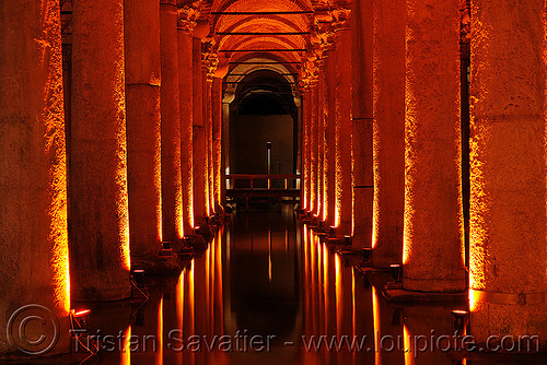 basilica cistern - istanbul (turkey country), basilica cistern, columns, sultanahmet, vaulted, vaults, yerebatan sarayı, yerebatan sarnıcı