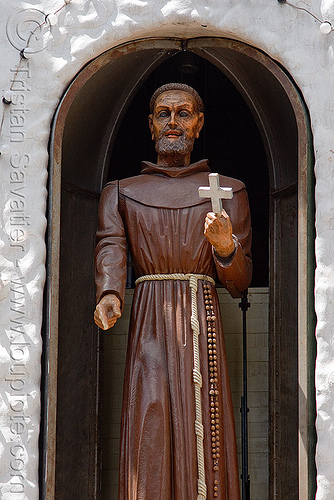 bendición de san francisco solano - humahuaca (argentina) - 18 of 23, animated, argentina, bendición, cross, missionary, monk, noon, noroeste argentino, quebrada de humahuaca, sacred art, san francisco solano, sculpture, statue