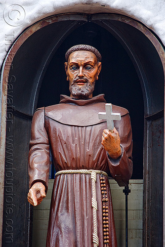 bendición de san francisco solano - humahuaca (argentina) - 9 of 23, animated, argentina, bendición, christian cross, missionary, monk, noon, noroeste argentino, quebrada de humahuaca, san francisco solano, sculpture, statue