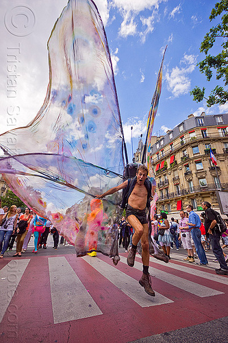 big butterfly costume - jumping, butterfly costume, gay pride, jump, man