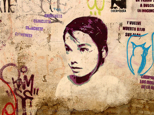 björk (bjork) - stencil graffiti, bjork, björk, chincheta, graffiti, granada, stencil, street art