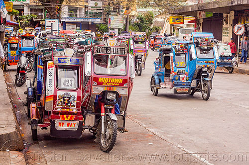 bontoc - motorized tricycles (philippines), bontoc, colorful, motorcycles, motorized tricycle, sidecar, tricycle philippines