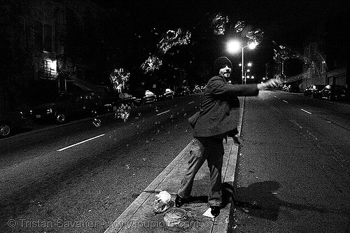 bubble man (san francisco), bubble man, bubbles, fat tuesday, guerrero st, guerrero street, mardi gras, night, soap bubble