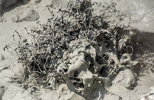 bubbling mudpot - mud pool - lassen volcanic national park, boiling, bubbling, geothermal, lassen volcanic national park, mud pool, mudpot