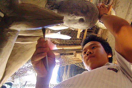 buddha statue made in statue factory - concrete - vietnam, buddha image, buddha statue, buddhism, clay, concrete, nha trang, sculpture, statue factory