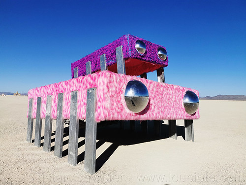 burning man - byte, art installation, byte, campbytethis, fluffy, microchip, pink, sculpture