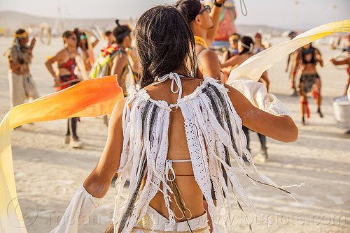 burning man - 張芷華 - chinese dancer - mazu marching band, attire, burning man outfit, mazu camp