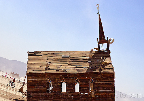 burning man - church trap, art installation, church trap, rebekah waites