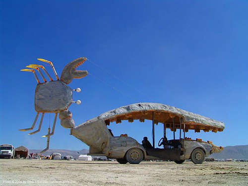 burning man - crab art car, art car, burning man art cars, crab, mutant vehicles