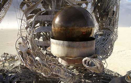 burning man - crude awakening, sculpture