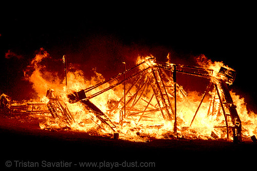 burning man - fire - temple of forgiveness, burning man at night, burning man temple, fire, temple burning, temple of forgiveness