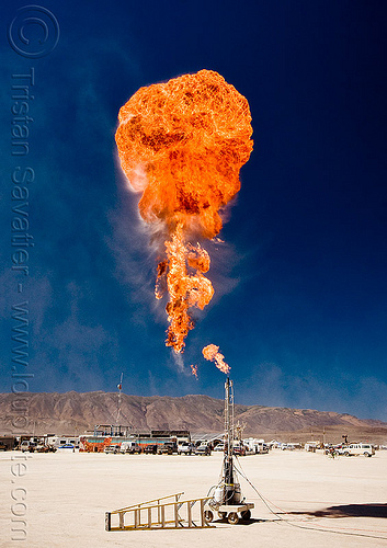 burning man - flamethrower, fire ball, fire cannon, flame thrower, fuel