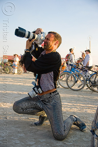 burning man - german photographer - hannes, camera, hannes, man, photographer, zoom lens