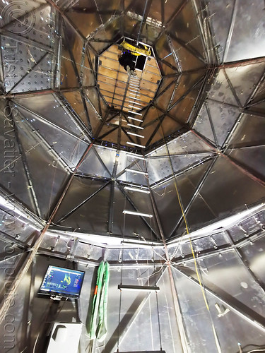 burning man - inside cone down - cable ladder, art installation, cable ladder, cone down, inside, interior