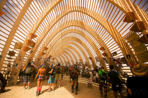burning man - inside the temple of promise, architecture, burning man temple, inside, interior, temple of promise