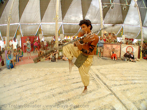 burning man - keith aka srikanta, keith, spinning staff, srikant, srikanta