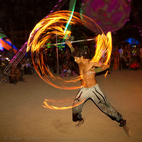 burning man - keith aka srikanta spinning a fire staff, burning man at night, fire dancer, fire dancing, fire performer, fire spinning, keith, spinning fire, srikant, srikanta