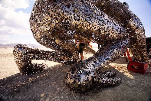 burning man - koilos, art installation, koilos, michael christian