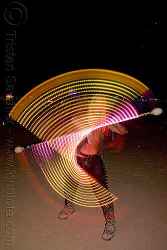 burning man - led-light staff, burning man at night, led light, led staff, light staff