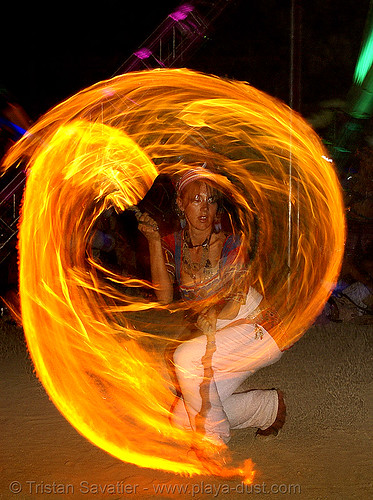 burning man - maqi aka lauraleye spinning fire, burning man at night, fire dancer, fire dancing, fire performer, fire spinning, hilauraly, lauraleye, maqi, spinning fire