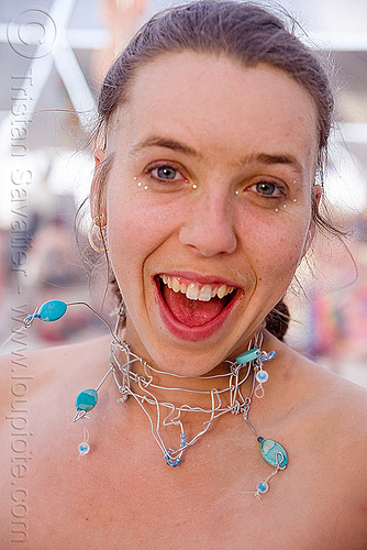 burning man - mary, mary, necklace, woman