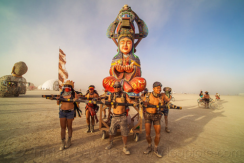 burning man - 媽祖 - mazu procession, chinese, matsu, mazu camp, performance, sculpture, 媽祖