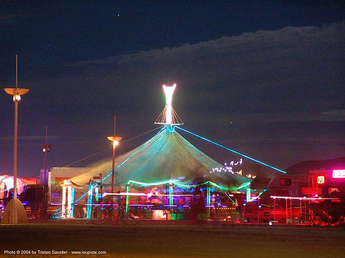 burning man - night, burning man at night