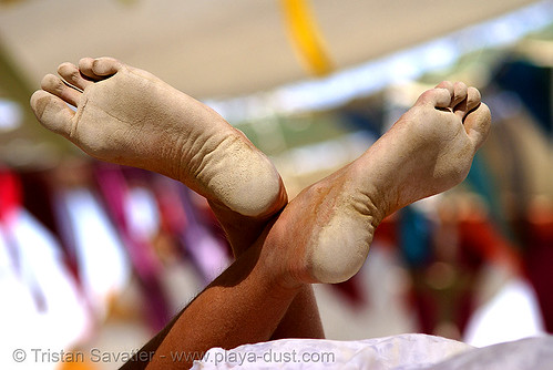 burning man - playa feet, closeup, playa dust, playa feet