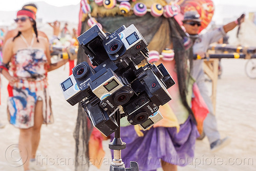 burning man - stereoscopic 3d immersive 360 degree video, cameras