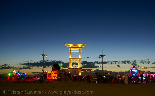 burning man - temple of forgiveness, burning man at night, burning man temple, temple of forgiveness