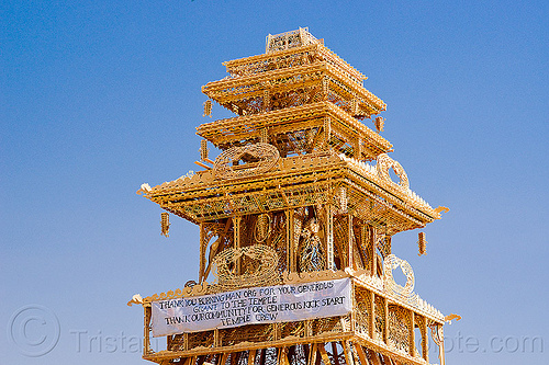 burning man - temple tower, burning man temple