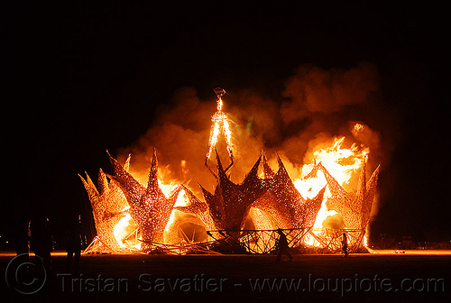 burning man - the man is burning, burning man at night, fire, night of the burn, the burning man, the man burning